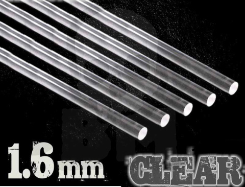 Pręty akrylowe - okrągłe 1,6 mm przezroczyste