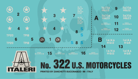 1:35 U.S. Motorcycles WWII