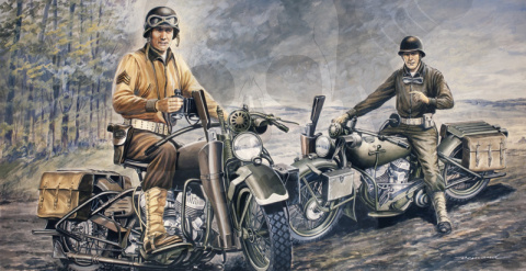 1:35 U.S. Motorcycles WWII