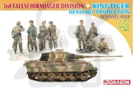 1:72 3rd Fallschirmjager Division + King Tiger Henschel Production Ardennes 1944