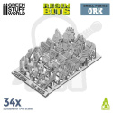 3D Printed Set - Small Ork plates