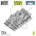 3D Printed Set - Large Ork plates 12szt.