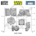 3D Printed Set - Large Ork plates 12szt.