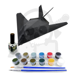 Mistercraft E-07 Starter Set F-117A Bagdad Strike 1:72+ fabki pędzelki klej
