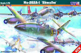 Mistercraft E-60 Starter Set Me-262-1A Schwalbe 1:72 + farbki klej 2 pędzelki