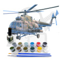 Mistercraft F-01 Starter Set Mil Mi-17 Hip 1:72 + farbki 2 pędzelki klej