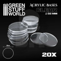 Acrylic Bases Clear 32 mm podstawki pod figurki 20 szt.
