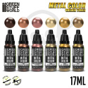 Green Stuff Metallic Paint Set - Gold - farby 6x 17ml