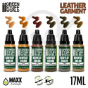 Green Stuff Paint Set - Leather and Brown - farby 6x 17ml