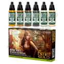 Green Stuff Paint Set - NMM Gold - farby 6x 17ml