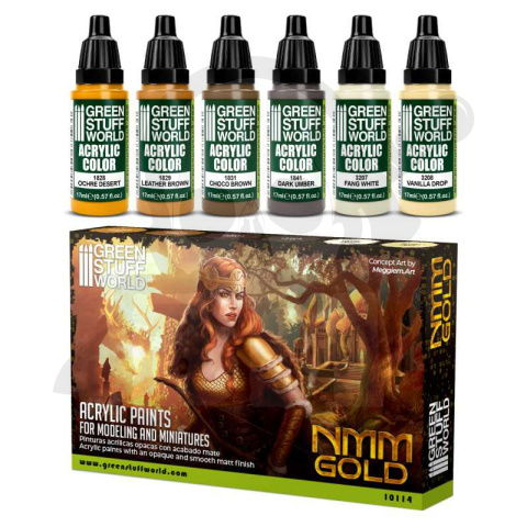 Green Stuff Paint Set - NMM Gold