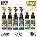 Green Stuff Paint Set - NMM Gold - farby 6x 17ml