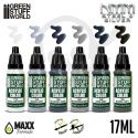 Green Stuff Paint Set - NMM Steel and Silver