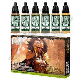 Green Stuff Paint Set - Desert Mysteries - farby 6szt.