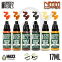Green Stuff Paint Set - NMM Copper - farby 6szt.