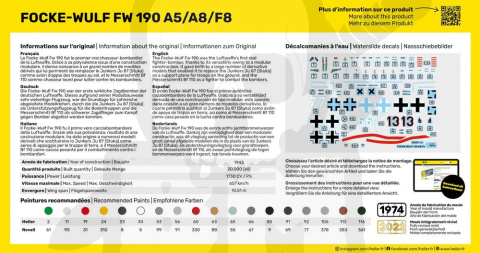 Heller 56235 Starter Set Focke Wulf Fw 190 A8/F3 1:72