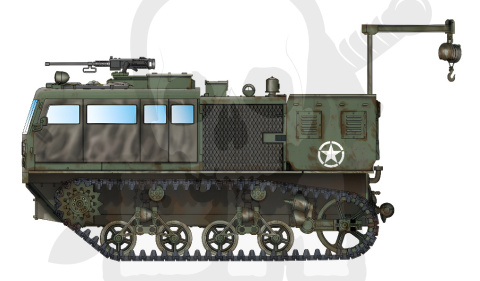 Hobby Boss 82921 M4 High Speed Tractor (155mm/8-in./240mm) 1:72