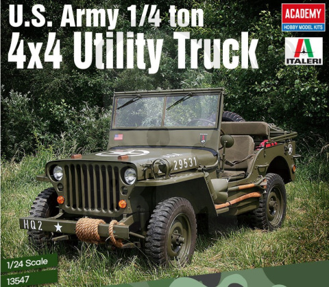 Academy 13547 U.S. Army 1/4 ton 4x4 Utility Truck 1:24