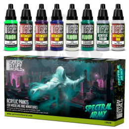 Green Stuff Paint Set - Spectral Army - farby 8x 17ml