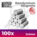 Magnesy neodymowe 2x1mm N52 100 szt.