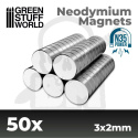 Magnesy neodymowe 3x2mm N35 50 szt.
