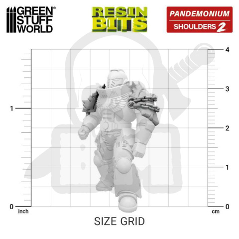 3D Printed DakkaDakka - Pandemonium - Nurgle Shoulder Pads Set 02
