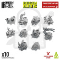 3D Printed DakkaDakka - Pandemonium - Nurgle Shoulder Pads Set 03