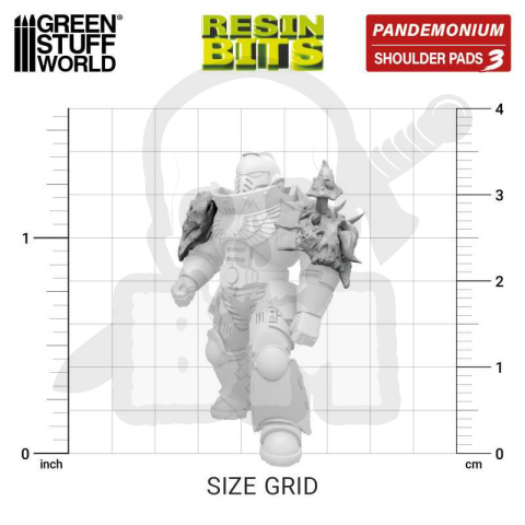 3D Printed DakkaDakka - Pandemonium - Nurgle Shoulder Pads Set 03