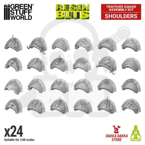 3D Printed DakkaDakka - Traitors Squad - Shoulders