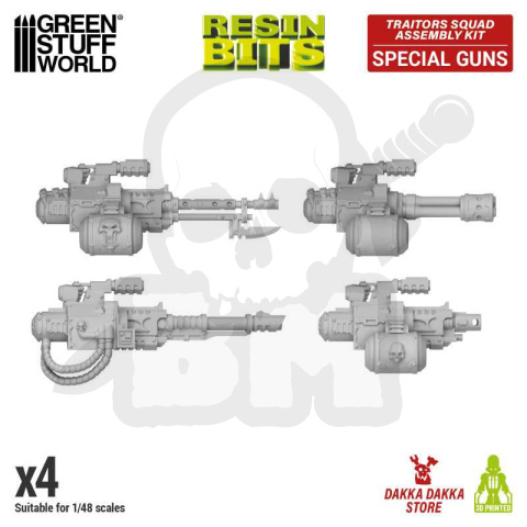 3D Printed DakkaDakka - Traitors Squad - Special Guns