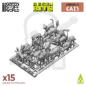 3D Printed Cats - koty 15 szt.