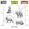 3D Printed Cats - koty 15 szt.