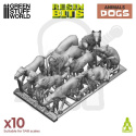 3D Printed Dogs - psy 10 szt.
