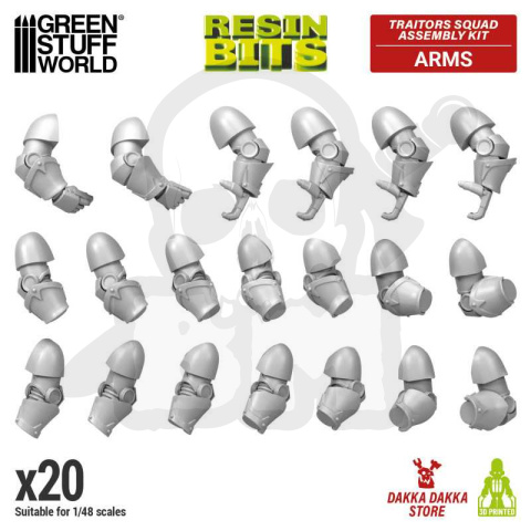 3D Printed DakkaDakka - Traitors Squad - Arms