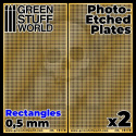 Green Stuff Fototrawione płyty Małe prostokąty