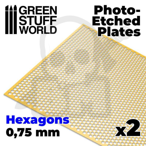 Fototrawione płyty - Średnie heksy