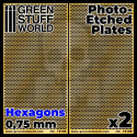 Fototrawione płyty - Średnie heksy