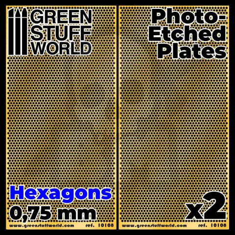 Fototrawione płyty - Średnie heksy