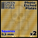 Fototrawione płyty - Małe kwadraty