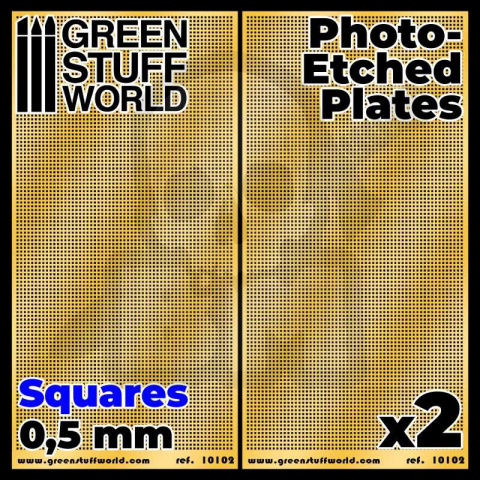 Fototrawione płyty - Małe kwadraty