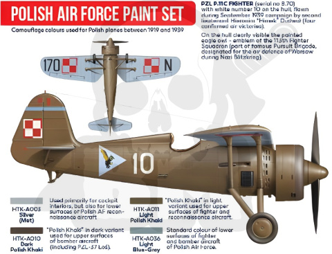 Hataka AS01 Zestaw farb Polskie Siły Powietrzne