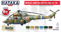Hataka AS116 Zestaw farb Polskie śmigłowce 1990-2000