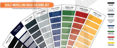 Hataka CS100 Scale modeling basic colours set