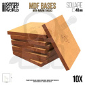 MDF Bases - Square 40 mm 10 szt. podstawki pod figurki