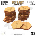 MDF Robot Bases - Hexagonal 25 mm podstawki pod figurki