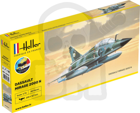 Heller 56321 Starter Set - Mirage 2000 N 1:72