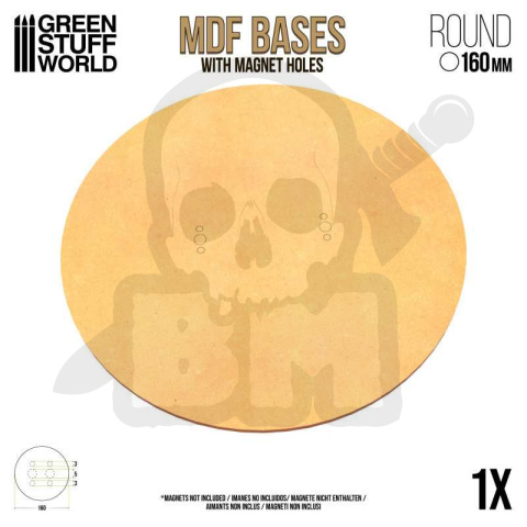 MDF Bases - Round 160 mm podstawka pod figurki 1 szt.