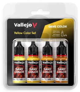 Vallejo 72378 Game Color Zestaw 4 farb - Yellow Color