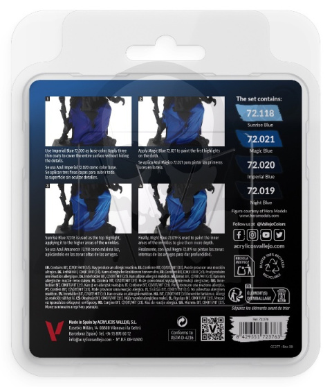 Vallejo 72376 Game Color Zestaw 4 farb - Blue Color