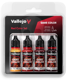 Vallejo 72377 Game Color Zestaw 4 farb - Red Color